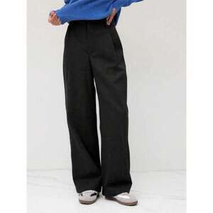 Vela Rue Minimalist Design Jumpsuit Pants, Hook & Zipper Closure, Thin Polyester